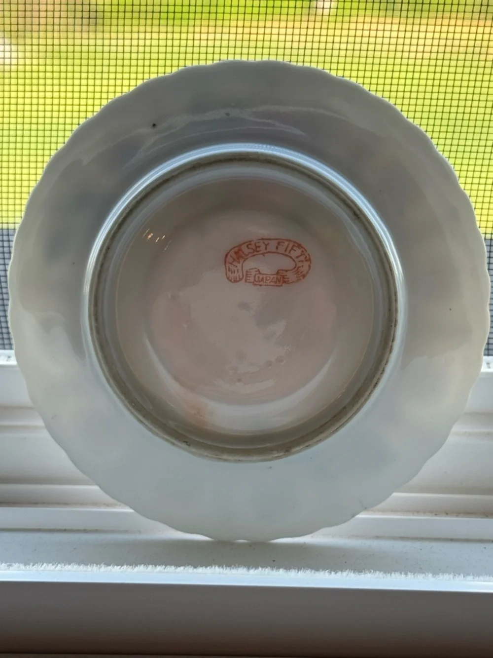 2 VINTAGE  Floral Porcelain Saucers